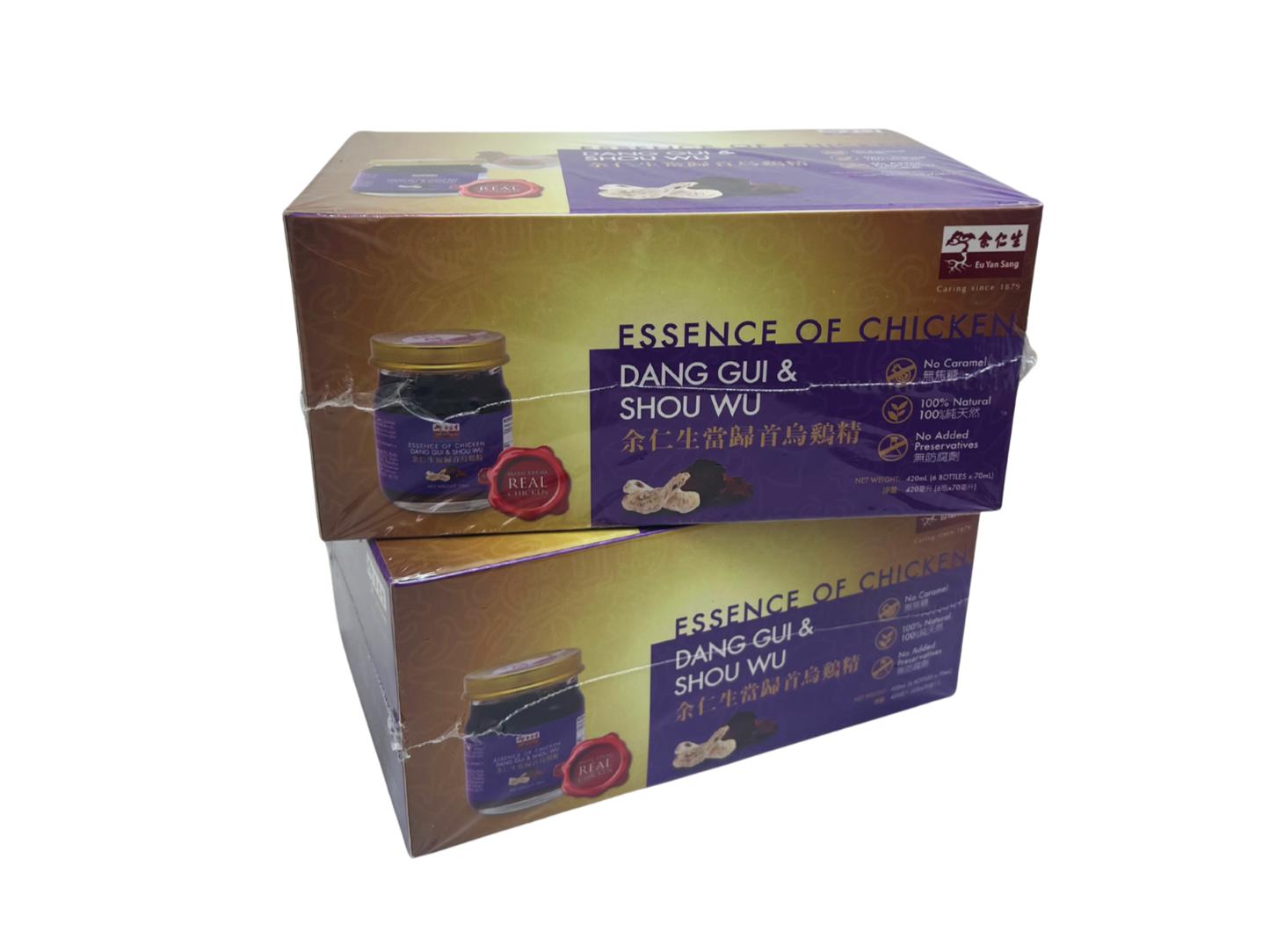 Essence of Chicken with Dang Gui & Shou Wu 余仁生当归首乌鸡精70ml X 6's
