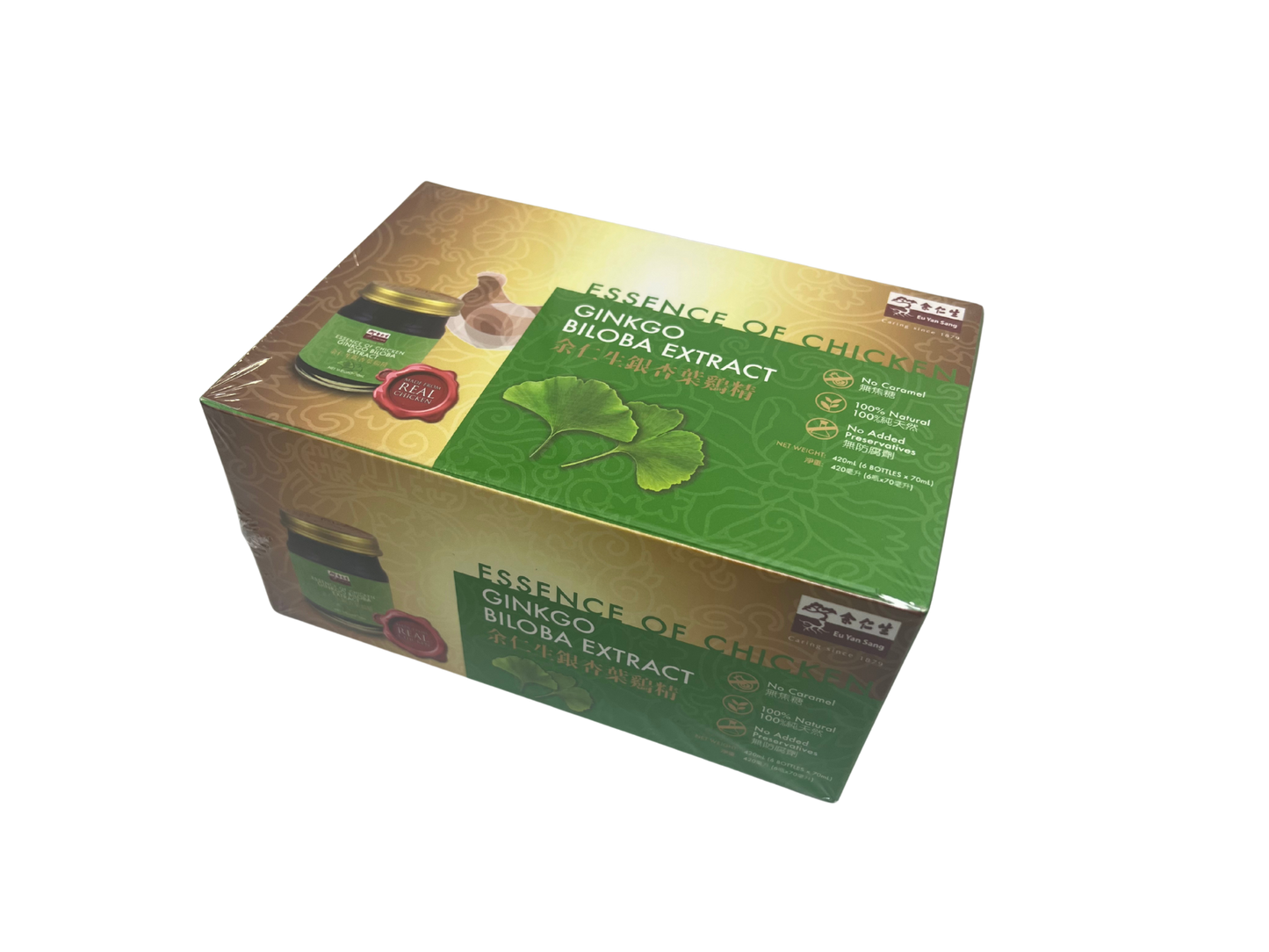 Essence of Chicken with Gingko Biloba Extract 余仁生银杏叶鸡精70ml X 6's